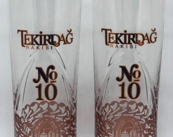 Tekirdag Raki No.10 Theme Glass 2 pieces