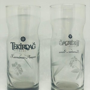Tekirdag Raki Roasted Anise Theme Glass 6 pieces