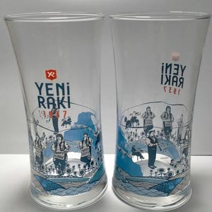 New Raki Trakya City Theme Glass 6 pieces
