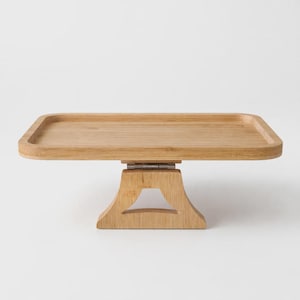 Vassoio rettangolare grande in bambù per bracciolo del divano - Tavolino in legno con clip per bracciolo del divano, vassoio da portata 38 x 26 cm, decorazione per soggiorno
