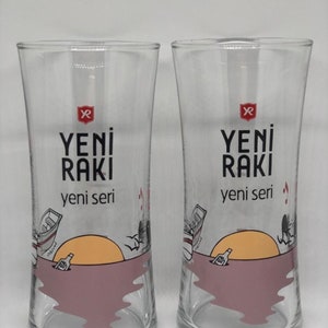 New Raki Sunset Theme Raki Glass 6 pieces