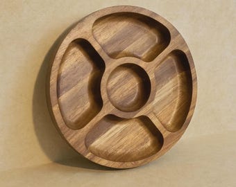 Acacia Wood Round Serving Dish