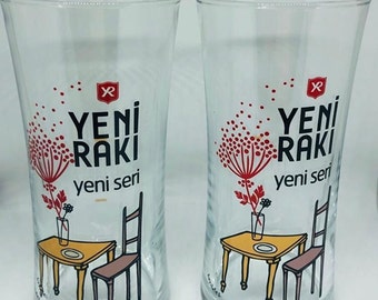 New Raki Chair Theme Raki Glass 6 pieces