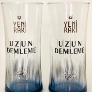 New Raki Long Distilled Theme Raki Glass 6 pieces
