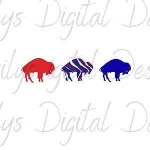 3 Buffalo svg/png/jpeg file