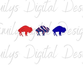 3 Buffalo svg/png/jpeg file