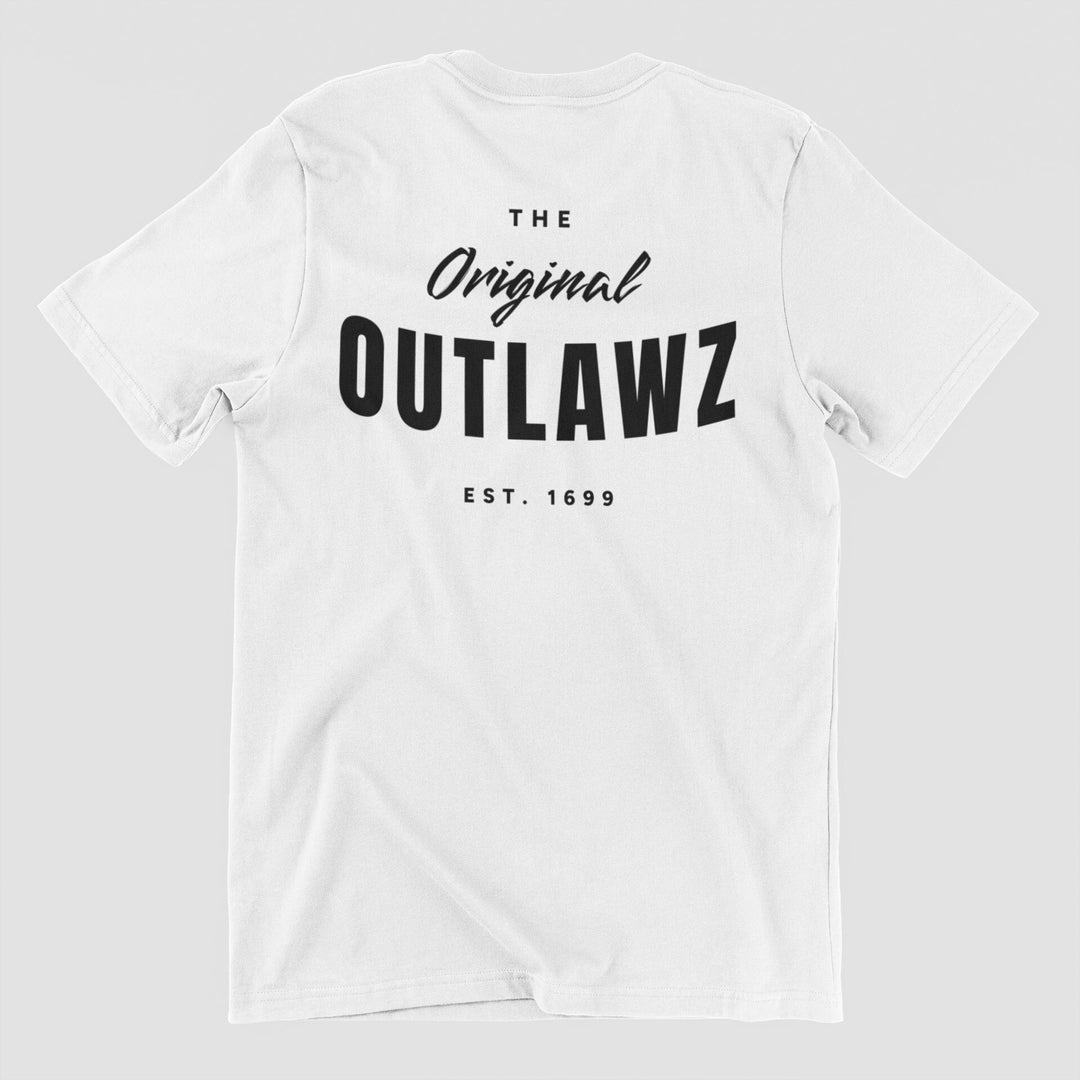 シャツ OUTLAW HALF T WHITE 人気の2pacプリント!! ヘビーウェイトTシャツ!!