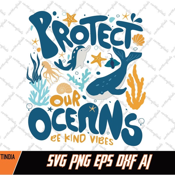 Protect Our Oceans Svg, Respect The Locals Svg, Save The Ocean Svg, Beach Svg, Coconut Girl Svg