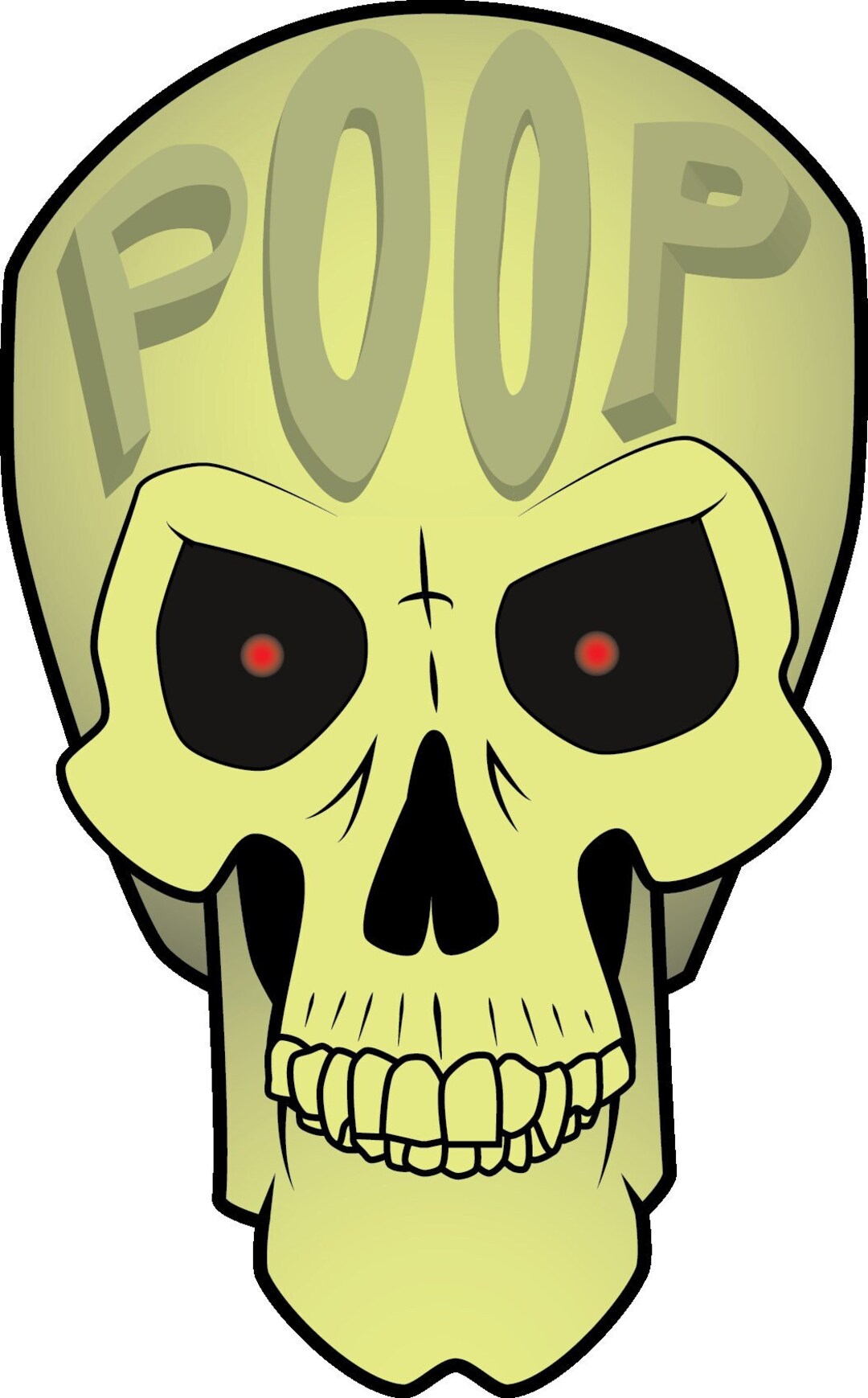 Poop Head Skull Etsy