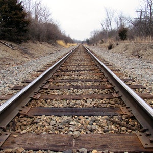 Train tracks printable wall art