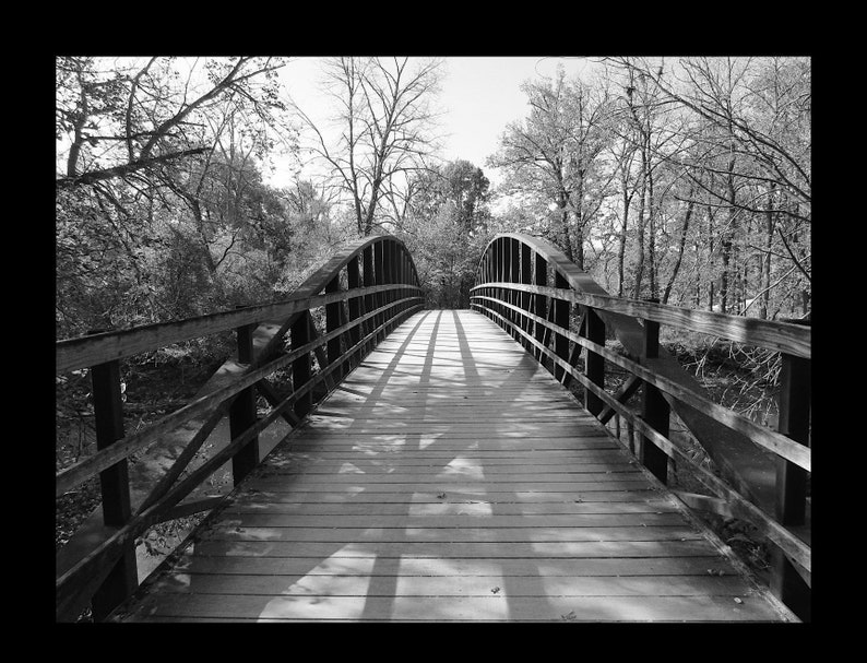 Bridge Black and White Printable Wall Art Etsy