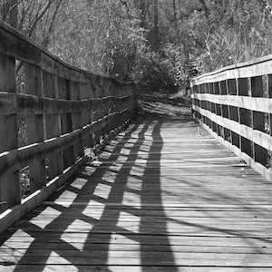 Black and white bridge printable wall art