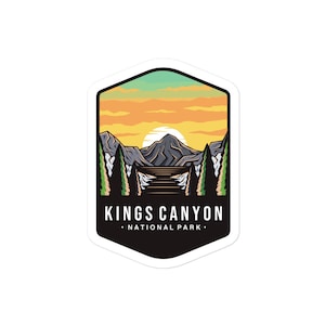 Parque Nacional Kings Canyon - Pegatinas sin burbujas