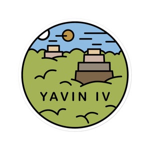 Yavin IV - Bubble-Free Stickers