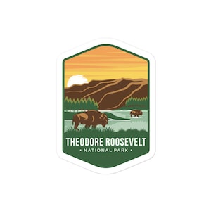 Theodore Roosevelt National Park - Bubble-Free Stickers