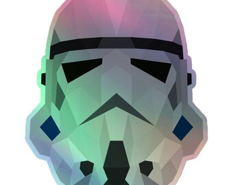 Holographic Stormtrooper Sticker Decal - Star Wars Vinyl, Free Shipping 2 thumbnail image