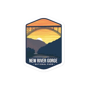 New River Gorge National Park - blasenfreie Aufkleber