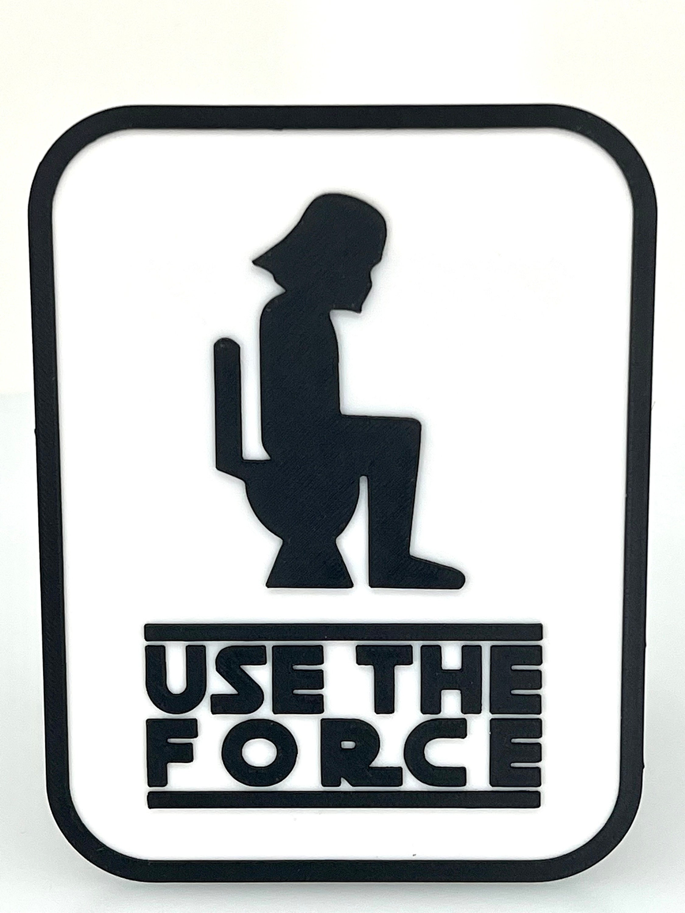 Star Wars Inspired Darth Vader Bathroom Sign use the Force Etsy Australia