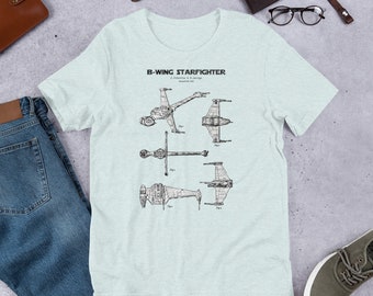 Camiseta unisex del caza estelar B-Wing