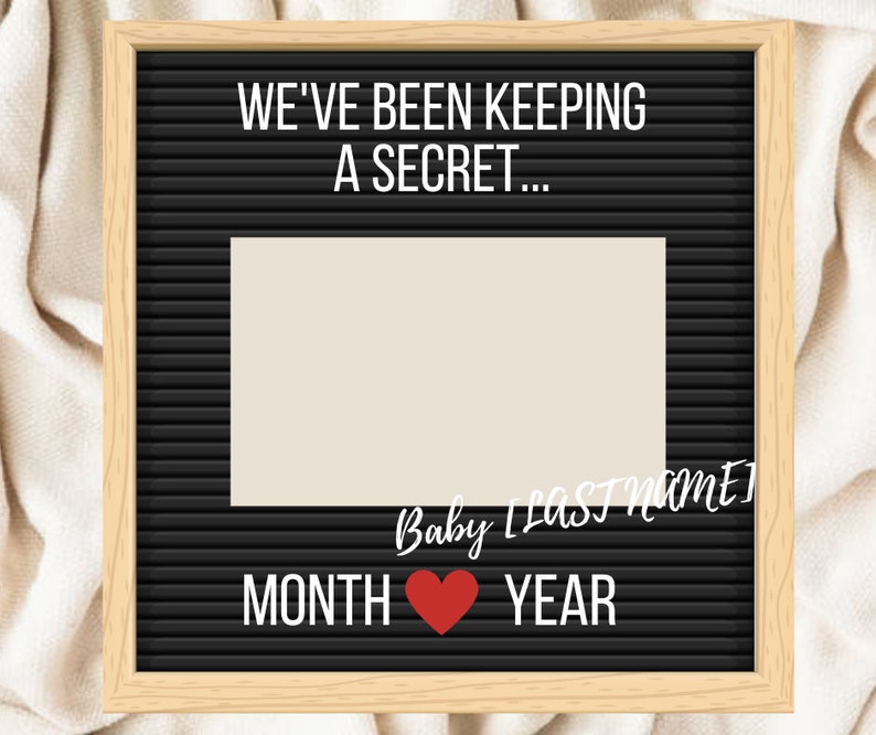 Custom Baby Announcement With Photo Etsy