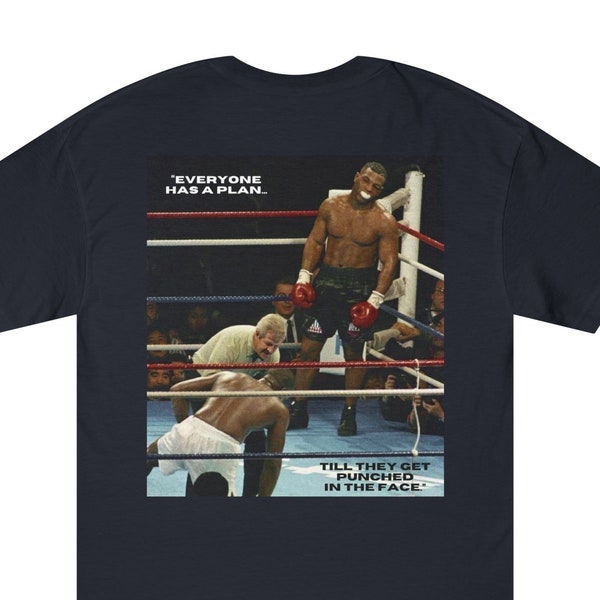 Mike Tyson Shirt, Everyone Has A Plan Till They Get Punched In The Face, Boxing Shirt, Athletic Wear, Motivational Quotes, Boxing Fan Gifts