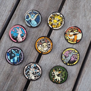 Hard Enamel pin Eeveelutions