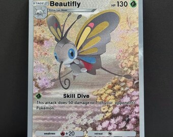 pokemon beautifly card Beautifly (26/214) [Sun & Moon: Lost Thunder] Moderately Played Reverse Holofoil