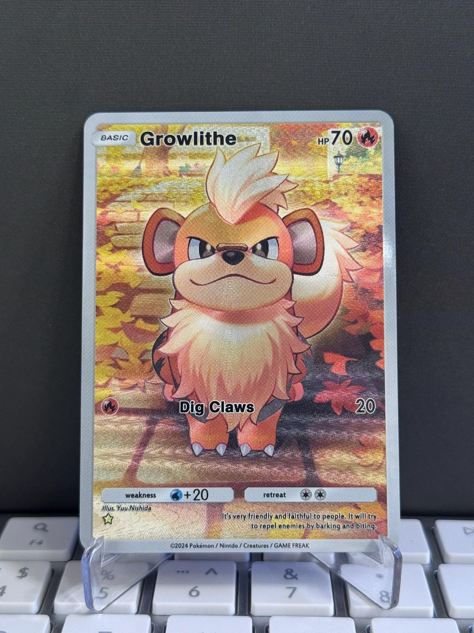 Growlithe Card - Etsy New Zealand