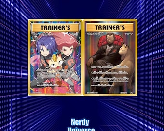 Proxy TCG [JPN] Giovanni's Scheme #277 Team Rocket #278  - Textured Holographic