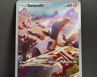 Custom TCG Pocket #5 [ENG] Salandit - Textured Shinning - Etsy