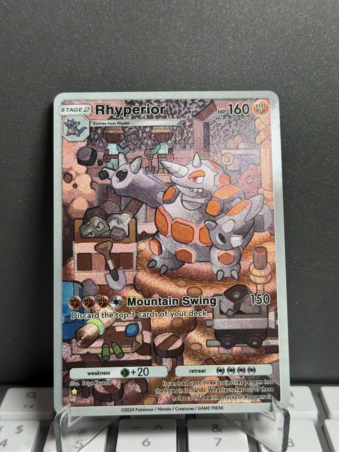 Custom TCG Pocket #9 [ENG] Rhyperior - Textured Shinning - Etsy Australia