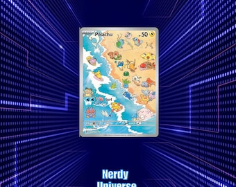 TCG personalizzato [ENG] Pikachu da spiaggia - Olografico testurizzato