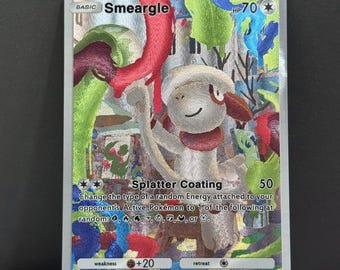 Smeargle Card Fan Art - Etsy