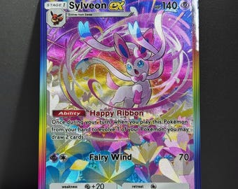 TCG Pocket personalizado n.° 19 [ENG] Sylveon ex - Brillante texturizado