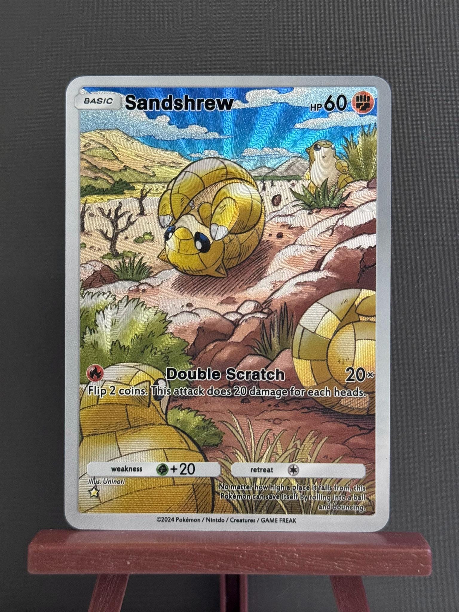 sandshrew full art pokemon card 151 PokeArtica AI Artwork Custom Card main image 0
