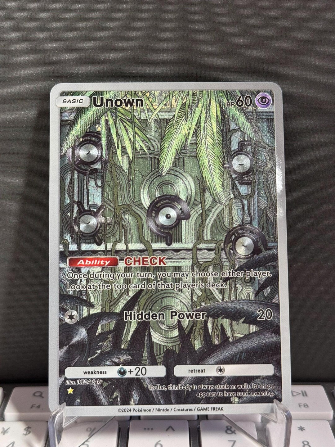 Custom TCG Pocket #11 [ENG] Unown - Textured Shinning - Etsy