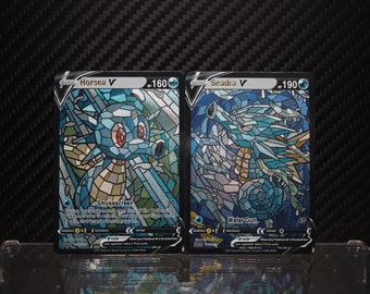 Proxy Cards - Lot of 2 in Cathedral glass style - Textured Holographic English