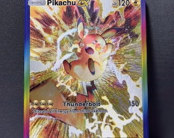 Custom TCG Pocket #12 [ENG] Pikachu ex- Textured Shinning