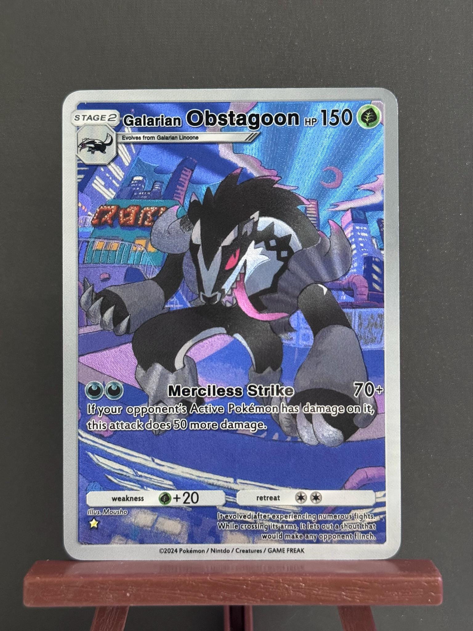galarian obstagoon pokemon card Blastoise Card main image 1