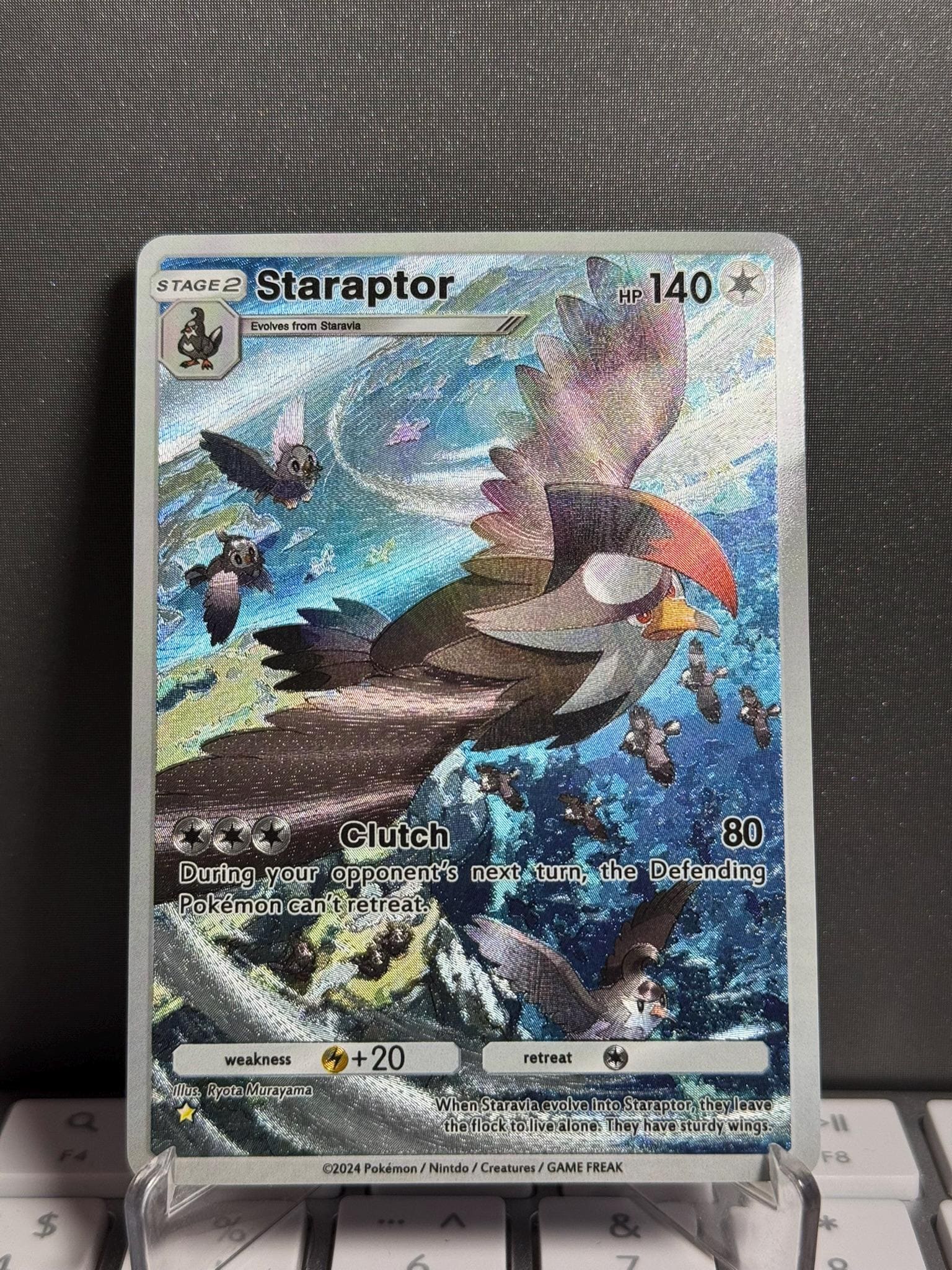 Custom TCG Pocket #10 [ENG] Staraptor - Textured Shinning - Etsy