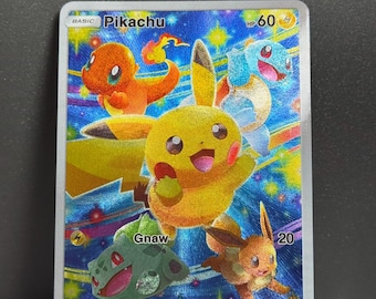 ピカチュウ (ヒトカゲ、ゼニガメ、フシギダネ、イーブイ) プロモ ホロ