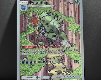 TCG Pocket personalizado n.° 20 [ENG] Tyranitar - Brillante texturizado