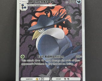 honchkrow pokemon card value - NM Team Rocket's 127/217 Stage 1 Pokemon honchkrow v pokemon card value