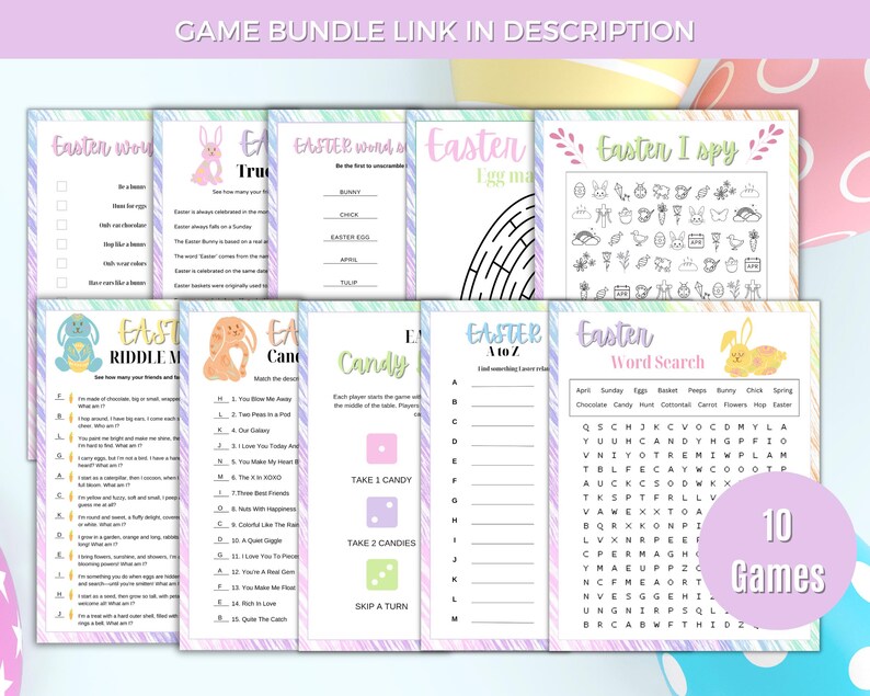 Easter Riddles Game Printable, Easter Jokes Activity, Easter Party ...