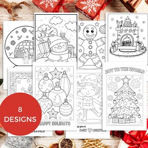 Christmas Coloring Cards For Kids, Printable Coloring Cards, Kids Christmas Craft, Coloring Pages, Color In Christmas Card, Handmade Cards