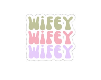 Wifey Bachelorette Cute Trendy Sticker