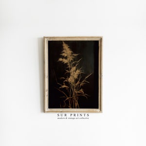Moody Floral Printable Art | Dark Botanical Print | Digital Download | Dark Academia Decor | Moody Wall Art | Vintage Digital Print | 217