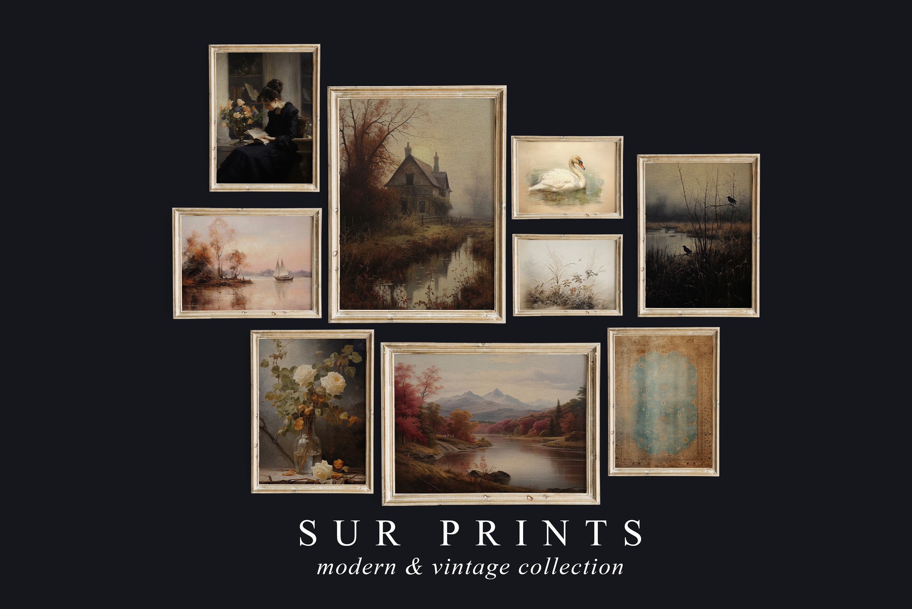 Fall Gallery Wall Set Printable, Autumn Gallery Wall Prints, Warm Tone ...