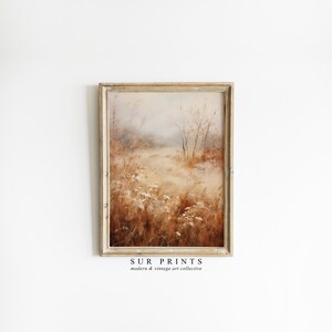 Impressionist Fall Landscape Painting | Vintage Autumn Landscape Wall Art | Fall Landscape Wall Decor, Digital PRINTABLE, Autumn Print | 229