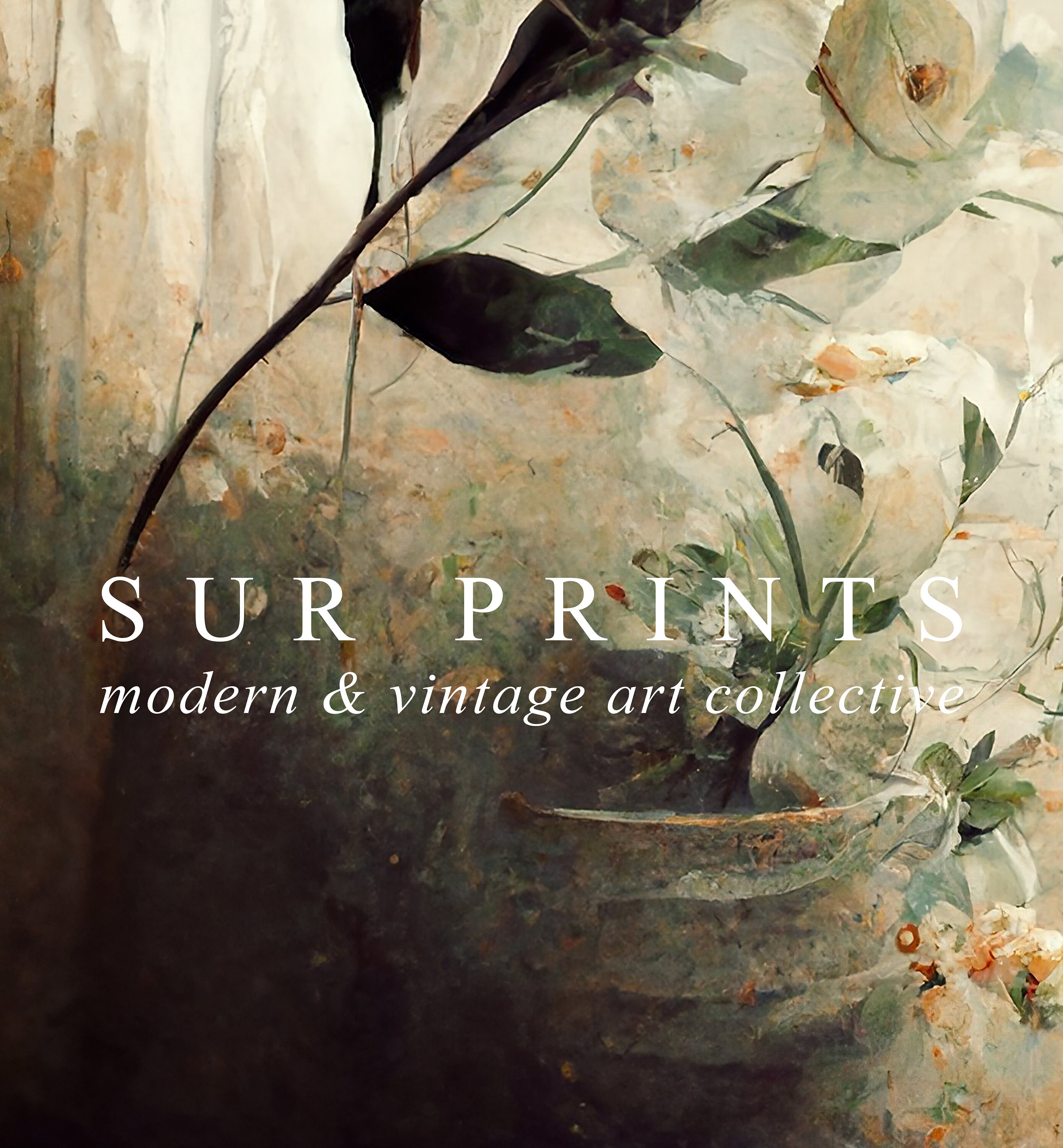 Neutral Roses Painting | Vintage Flower Print | Antique Botanical ...